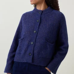 Patch Pocket Knitted Cardigan Women Sweaters & Cardigans