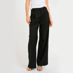 Outlet Paula Mid-Rise Wide Leg Trousers Women Trousers & Shorts