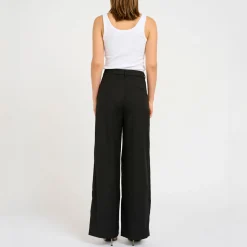 Outlet Paula Mid-Rise Wide Leg Trousers Women Trousers & Shorts