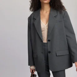 Discount Paula Oversized Single-Breasted Blazer Women Coats & Jackets