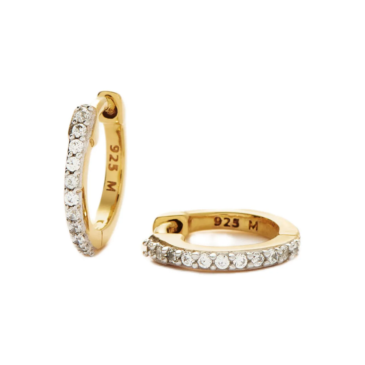 New Pave Huggie Earrings Women Earrings