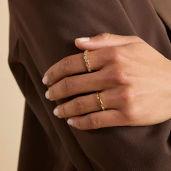 Online Pear Bezel Band Ring Women Rings