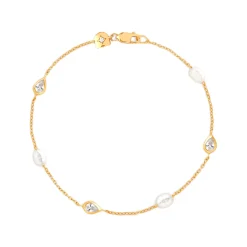 Clearance Pearl & Crystal Charm Bracelet Women Bracelets