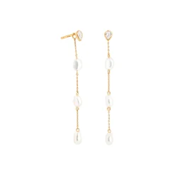 Discount Pearl Chain Drop Stud Earrings Women Earrings