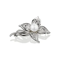 Online Pearl Floral Brooch Women Charms