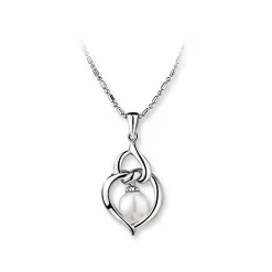 Hot Pearl Heart Pendant Women Charms