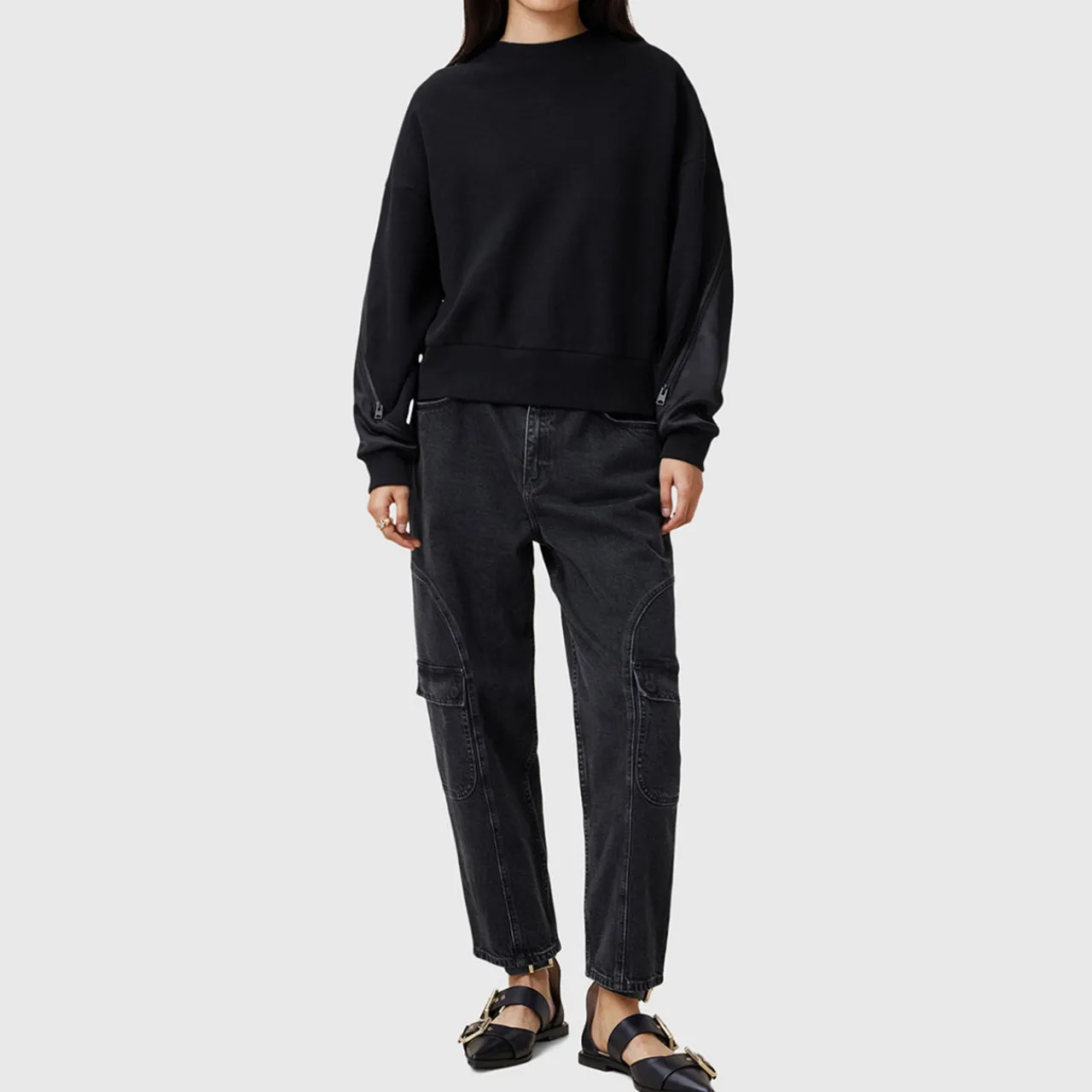 Hot Peggy Hybrid Zip Sweatshirt Women Sweatshirts & Hoodies