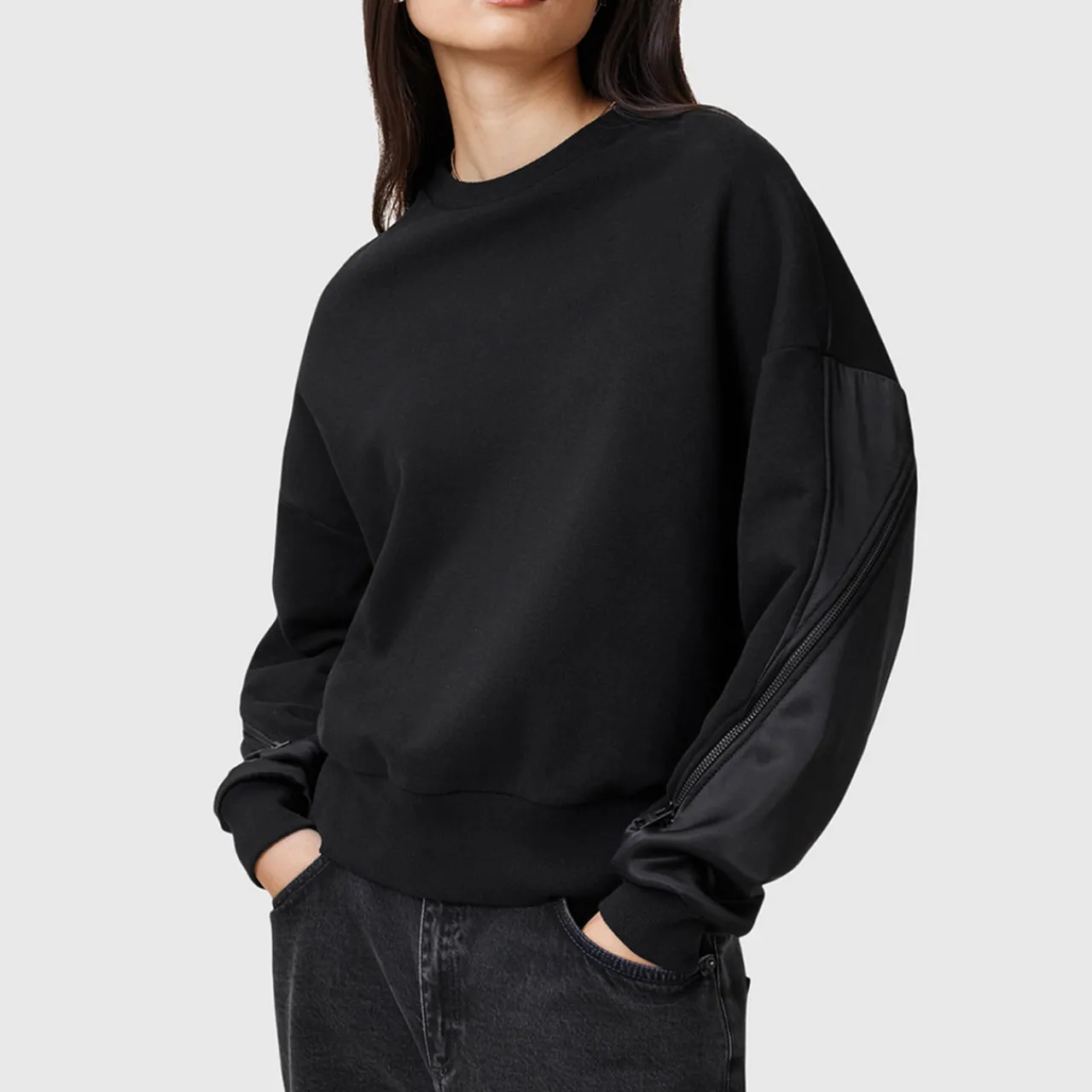 Hot Peggy Hybrid Zip Sweatshirt Women Sweatshirts & Hoodies
