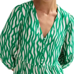 Clearance Penele Squiggle Print Swing Dress Women Dresses
