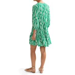 Clearance Penele Squiggle Print Swing Dress Women Dresses