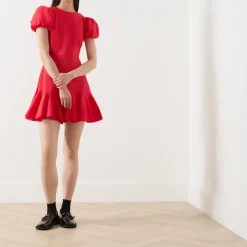 Discount Pepper Ruffle Mini Dress Women Dresses