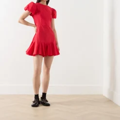 Discount Pepper Ruffle Mini Dress Women Dresses