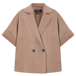 Hot Pera Double-Breasted Cropped Jacket Women Coats & Jackets