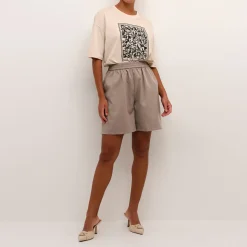 Best Pernille High-Rise Wide Leg Shorts Women Trousers & Shorts