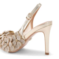 Petalo Embellished Slingback Courts Women Heels|Occasion Dressing