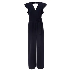 Online Petite Kallie V Neck Frill Jumpsuit Women Jumpsuits