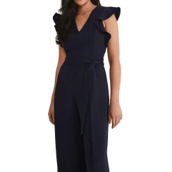 Online Petite Kallie V Neck Frill Jumpsuit Women Jumpsuits