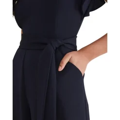 Online Petite Kallie V Neck Frill Jumpsuit Women Jumpsuits