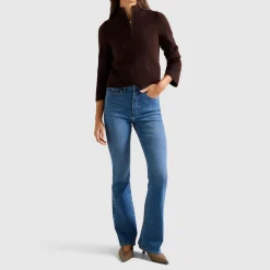 Clearance Phoebe Skinny Flared Leg Jeans Women Denim