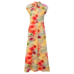 Sale Photographic Flower Printed Dress Women Dresses