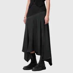Discount Pia Asymmetric Satin Skirt Women Skirts