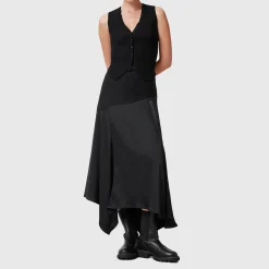 Discount Pia Asymmetric Satin Skirt Women Skirts