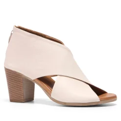 Hot Piacere Leather Block Heels Women Heels