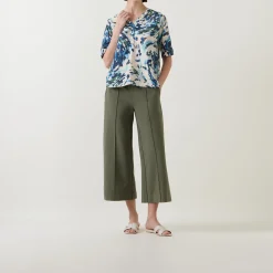 Best Piana Cropped Wide Leg Trousers Women Trousers & Shorts