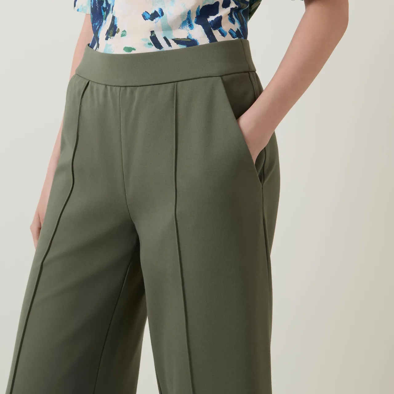 Best Piana Cropped Wide Leg Trousers Women Trousers & Shorts