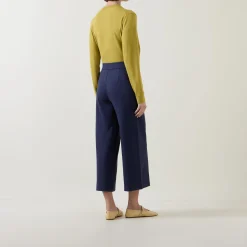 Clearance Piana Cropped Wide Leg Trousers Women Trousers & Shorts