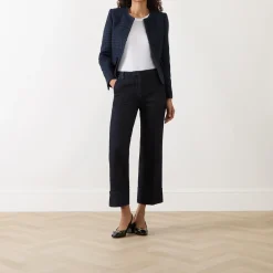 New Pierre Flared Cropped Trousers Women Trousers & Shorts
