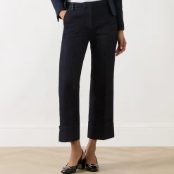 New Pierre Flared Cropped Trousers Women Trousers & Shorts