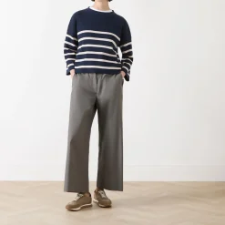 New Pinide Striped Sweater Women Sweaters & Cardigans