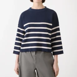 New Pinide Striped Sweater Women Sweaters & Cardigans