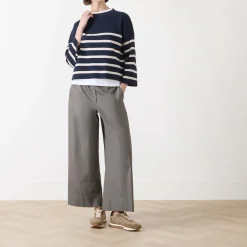New Pinide Striped Sweater Women Sweaters & Cardigans