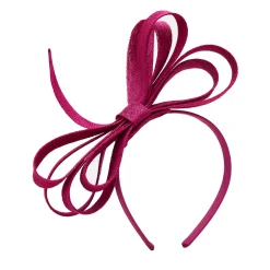Pink Oversized Bow Headband Women Hats