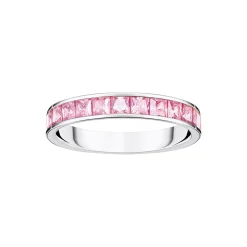 Clearance Pink Pavé Band Ring Women Rings