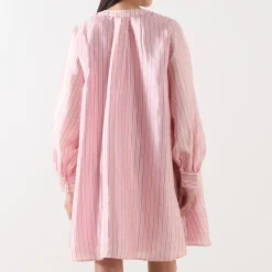 Online Pinstripe Kimono Mini Dress Women Dresses
