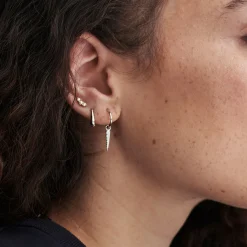 Outlet Plain Claw Huggies Women Earrings