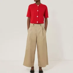 Hot Pleated Wide Leg Trousers Women Trousers & Shorts