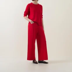 New Pleated Wide Leg Trousers Women Trousers & Shorts