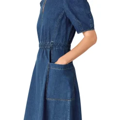 Online Pocket Denim Dress Women Dresses