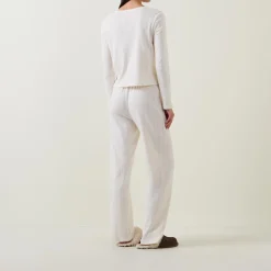Sale Pointelle Cardigan Pyjama Set Women Sleepwear
