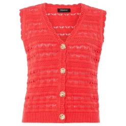 Online Pointelle Knit Vest Women Sweaters & Cardigans