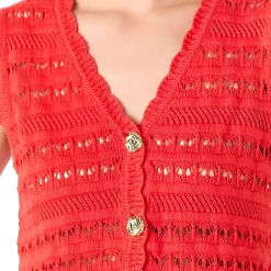 Online Pointelle Knit Vest Women Sweaters & Cardigans