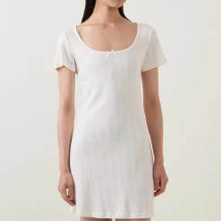 Pointelle Night Dress Women Sleepwear