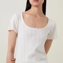 Pointelle Night Dress Women Sleepwear