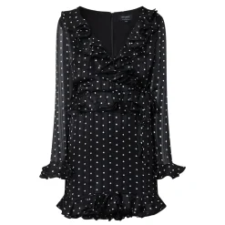 Hot Polka Dot Frill Mini Dress Women Dresses