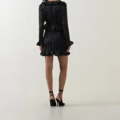 Hot Polka Dot Frill Mini Dress Women Dresses