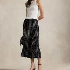 Polka Dot Slip Skirt Women Skirts